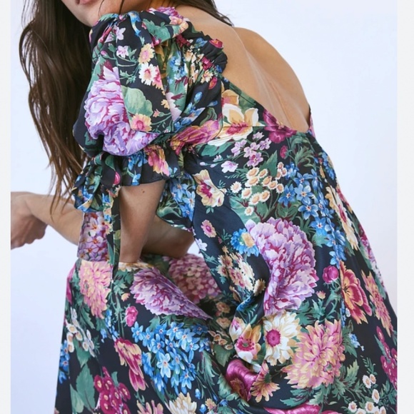 NEW Selkie The Puck Poet Slip Midi Dress - Picture 12 of 15